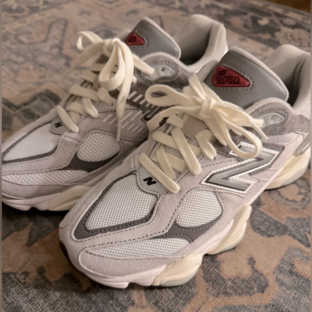 New Balance 9060 Sneakers in Gray and White